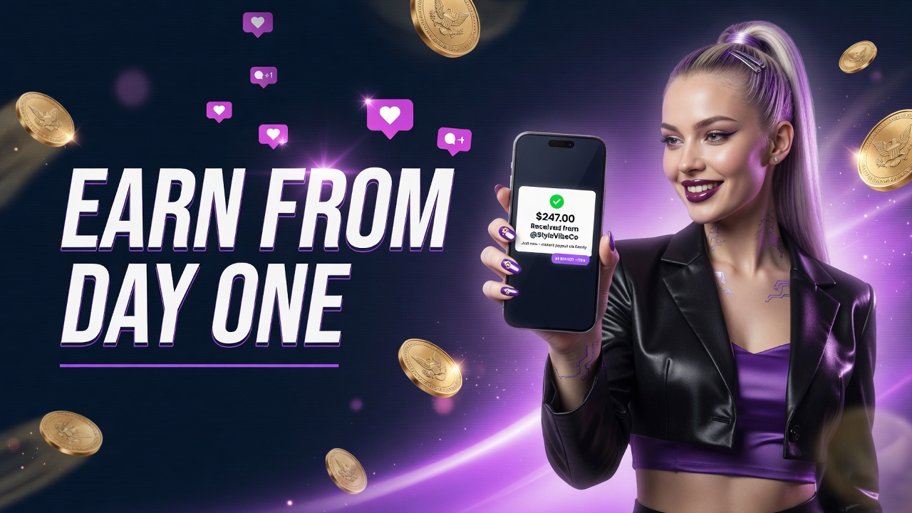 Earn from day one with your AI influencer